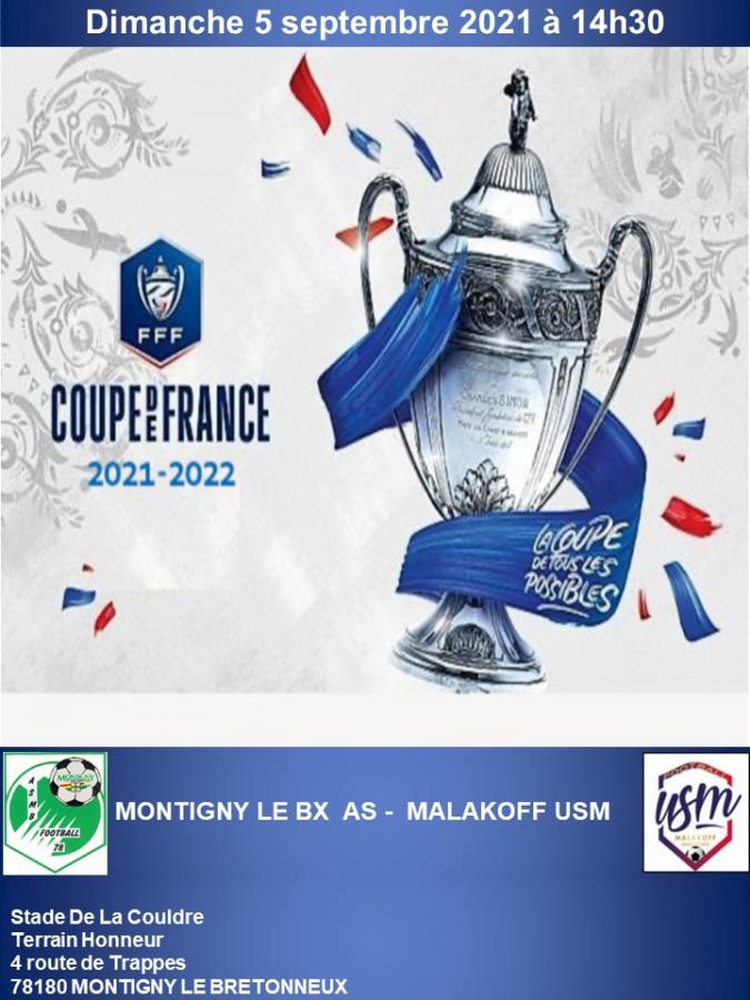 Match Coupe de France 5 septembre 2021
