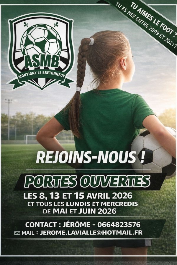Portes Ouvertes Foot Féminin 2026-2027